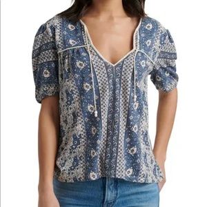 Lucky Brand Short sleeve cotton shirt Small